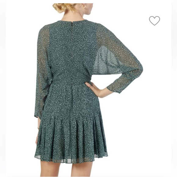 Joie Garonne Batwing-Sleeve Printed Silk Dress - Picture 5 of 14